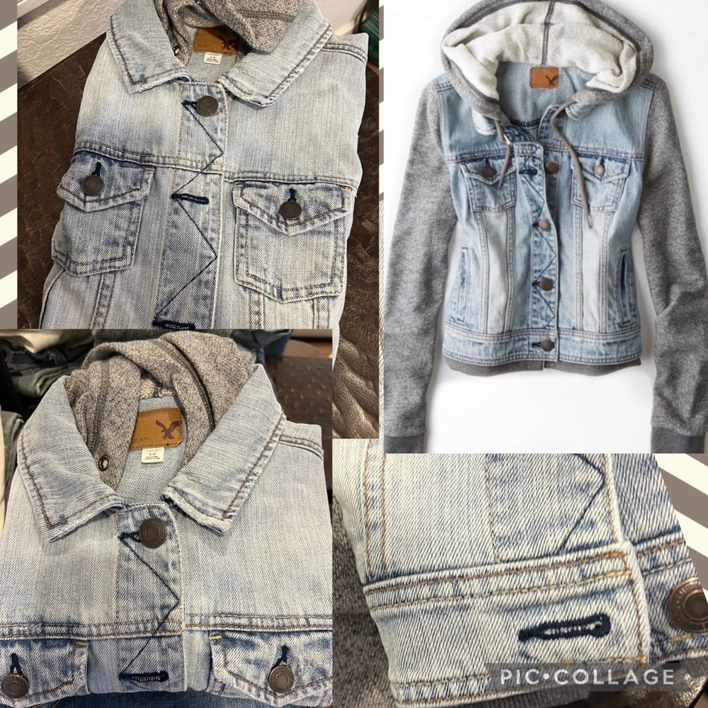 Denim and Fleece Jacket by American Eagle